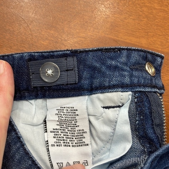 DKNY Girls Studded Jean Mini Skirt Blue Denim Size 4 - Picture 5 of 7